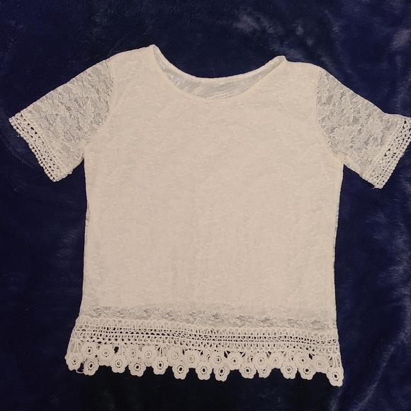 White Lace Blouse - Picture 5 of 5